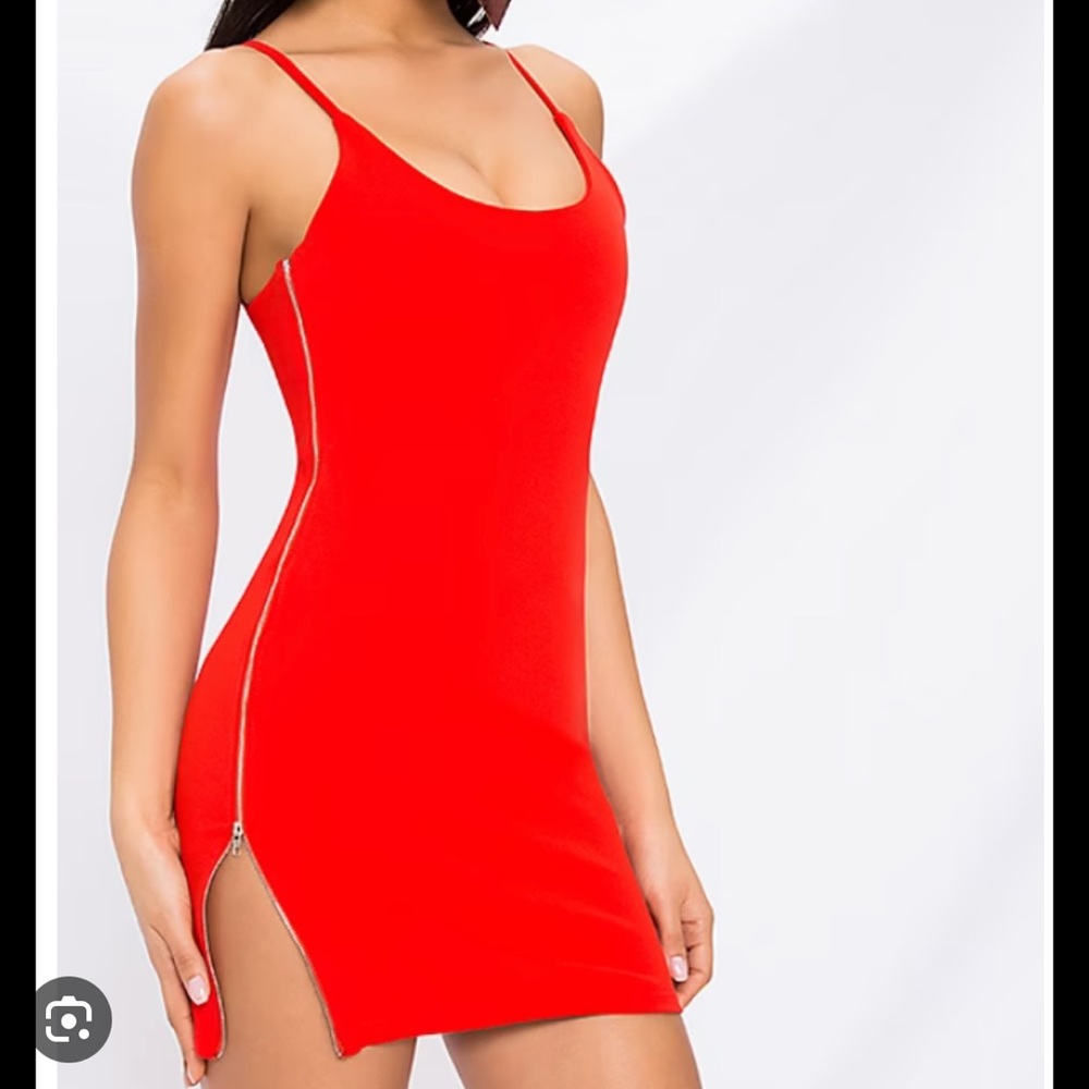 Superdown small red clara dress from Revolve